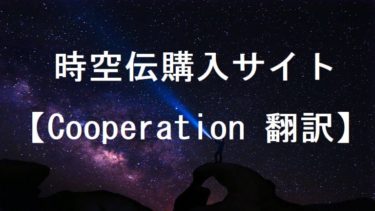 時空伝購入(FILPool)サイト【Cooperation】翻訳